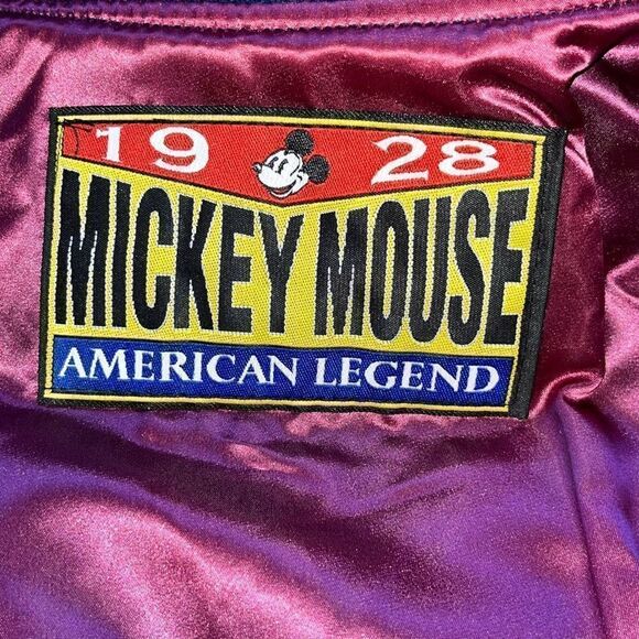 Vintage Disney Studios Wool Mickey Mouse Bomber Jacket~Size L Spirit Jacket - Picture 14 of 16